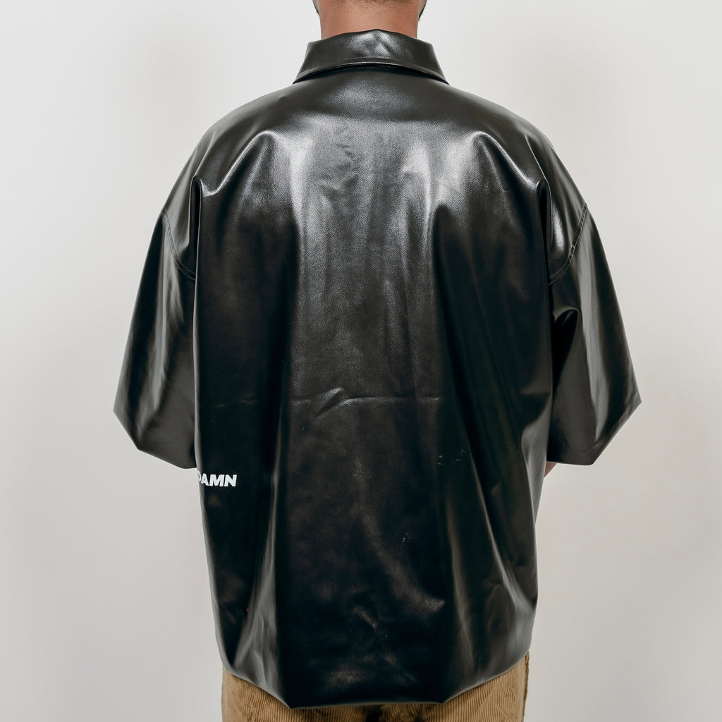 Leather Black Zipper