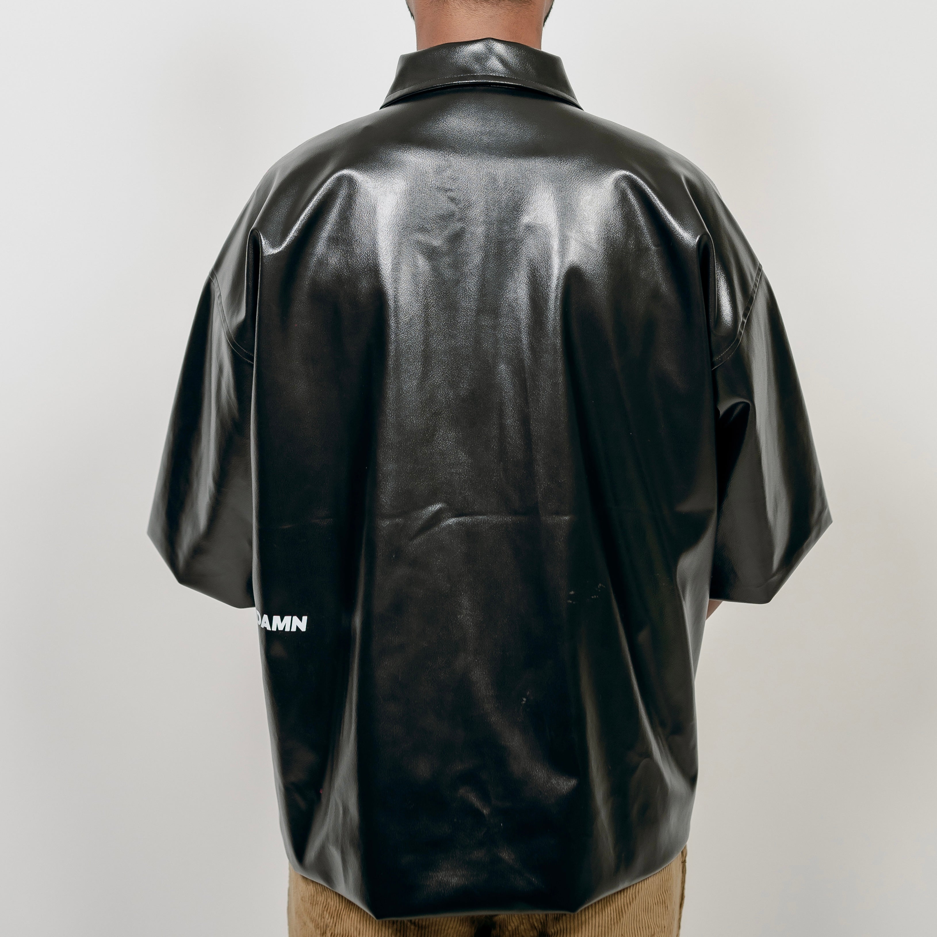 Leather Black Zipper