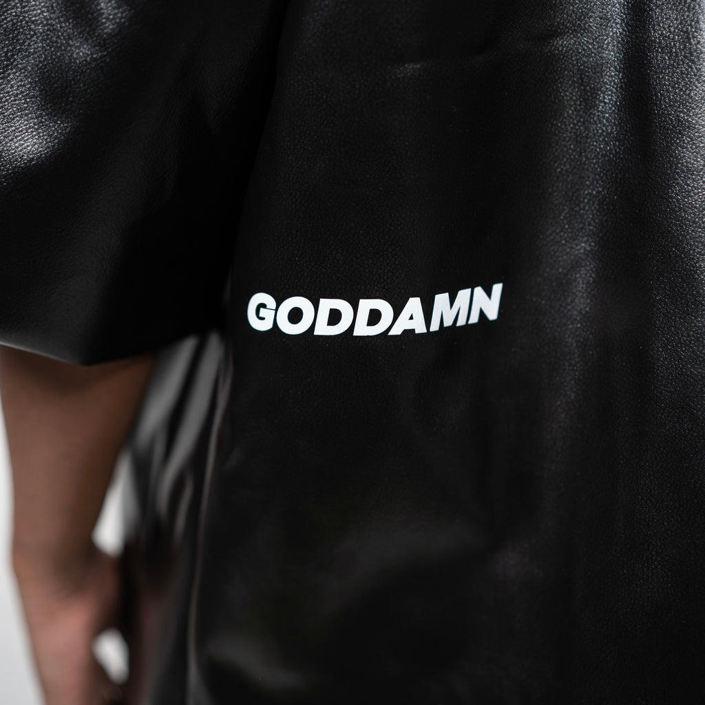 Leather Black Zipper